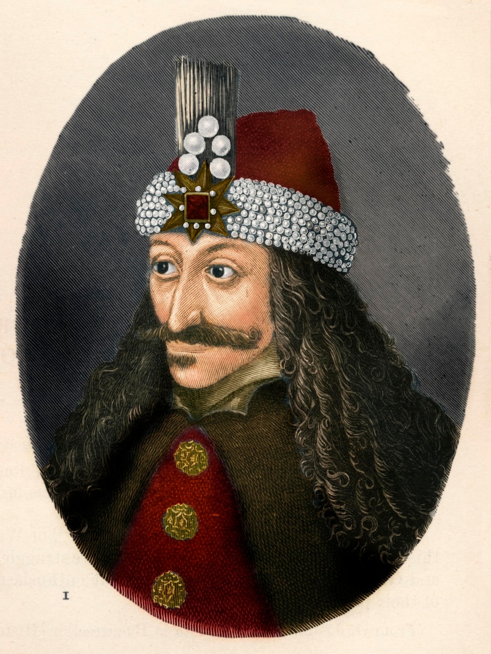 Ein Gemälde von Graf Vlad Tepes III., Beiname Draculea - er soll das reale Vorbild für den Vampir Dracula gewesen sein