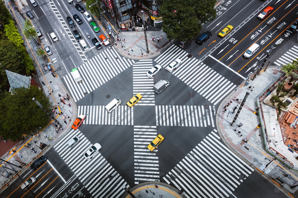 In Japan herrscht Linksverkehr