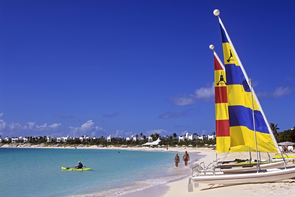 Cap Jalucca Beach in der Maundays Bay auf Anguilla