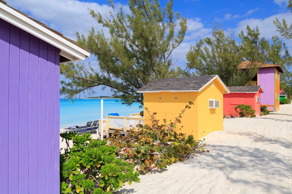 Little San Salvador Island oder Half Moon Cay auf den Bahamas