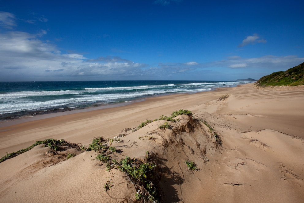 Der Strand bei Ponta Do Ouro im Süden von Mosambik