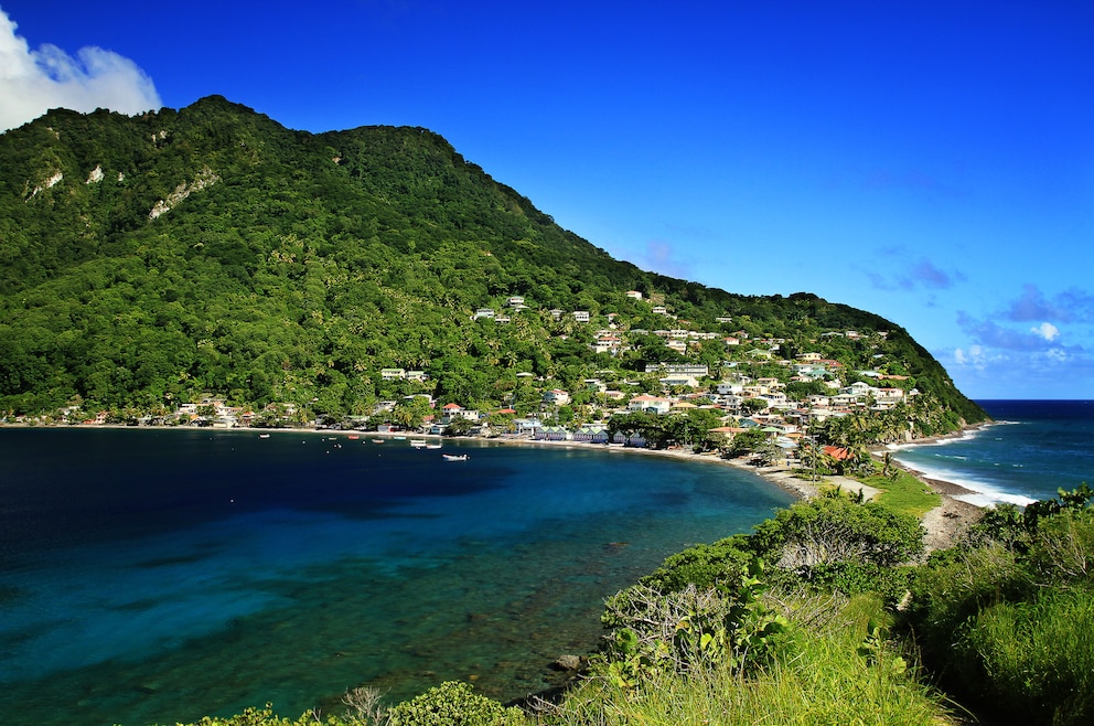 Scotts Head ist ein Dorf im Südwesten von Dominica