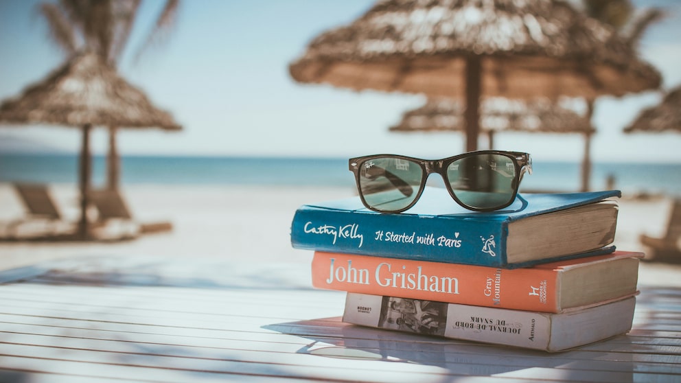 Bücher am Strand