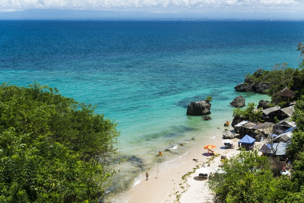 View of Padang Padang Beach in Bali