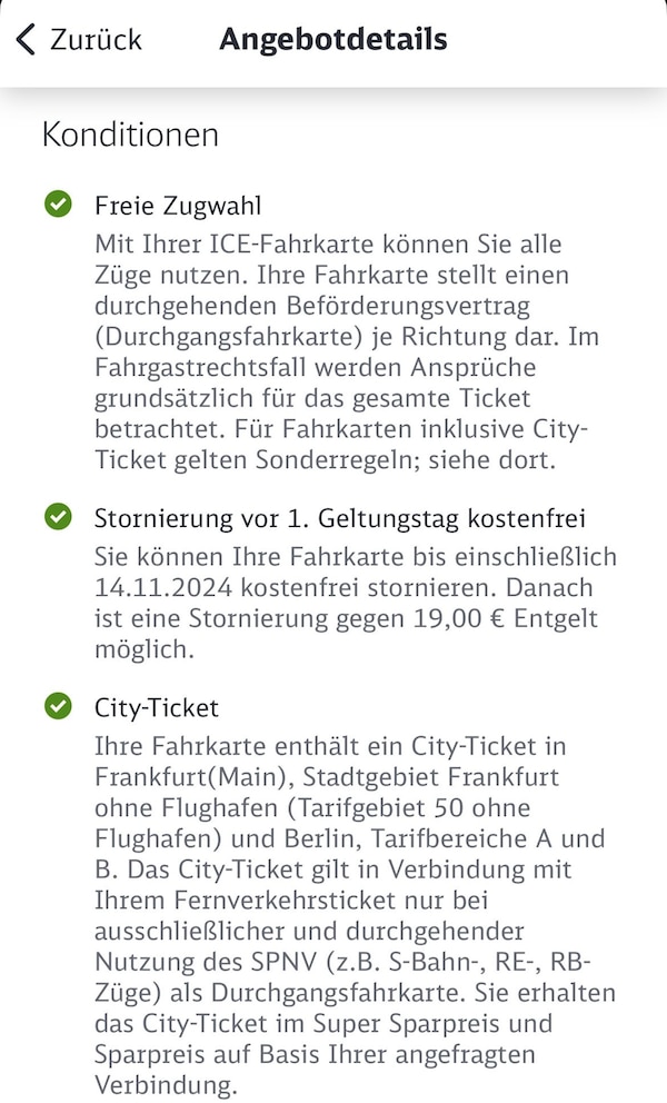 Bisherige Konditionen Flexticket Deutsche Bahn