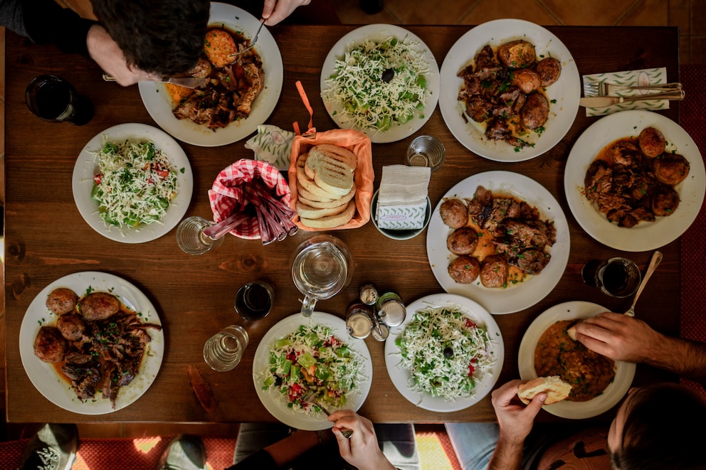 Essen auf dem Tisch