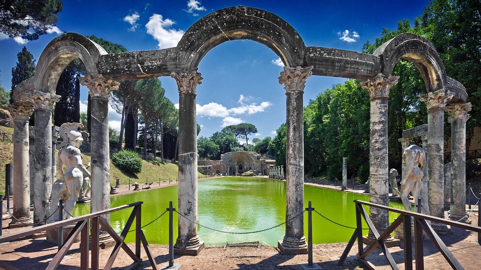 Die Villa Adriana wurde 1999 zum UNESCO-Weltkulturerbe erklärt