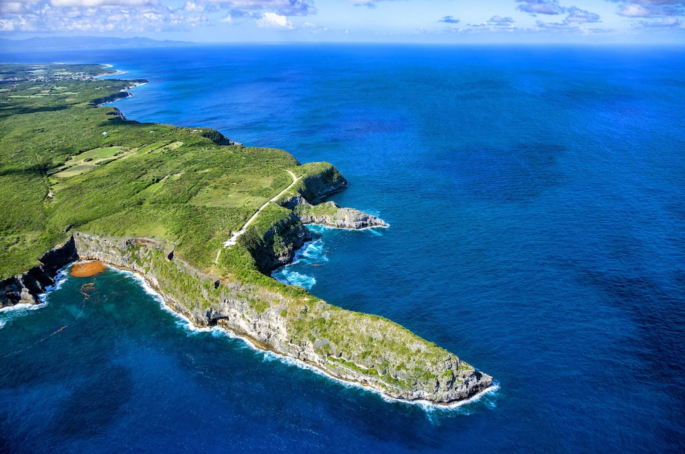 Der Küstenabschnitt Pointe de Grande Vigie in Guadeloupe