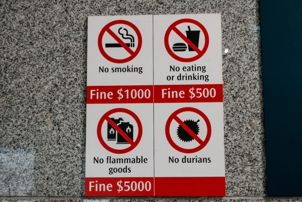 The prohibition signs in Singapore are an attraction in themselves