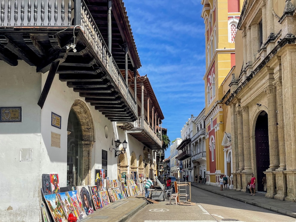 Straßenszene in Cartagena de Indias