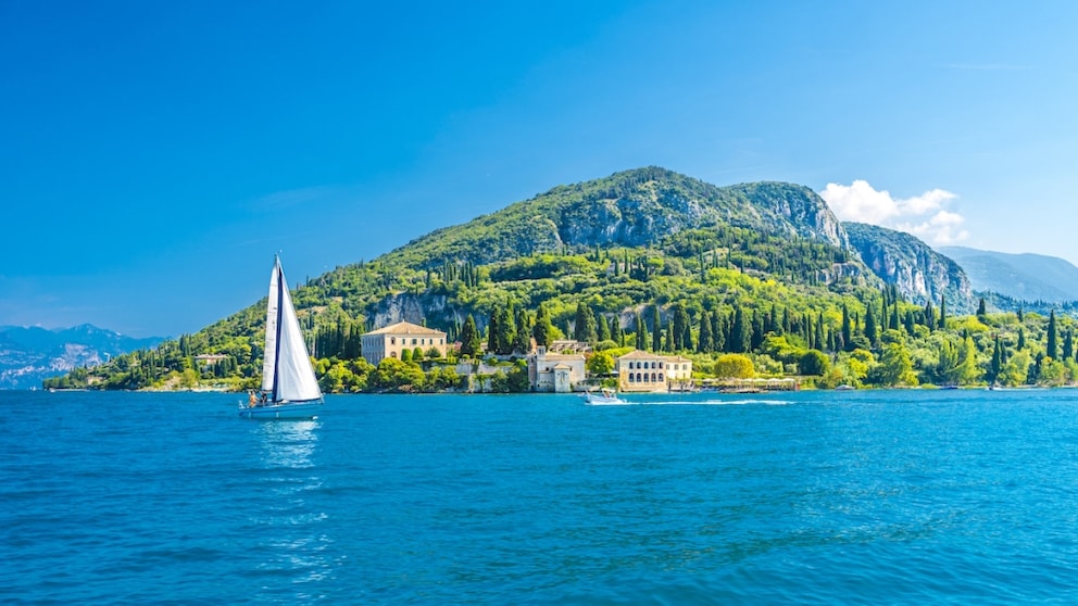 Blick auf die Landzunge Punta San Vigilio