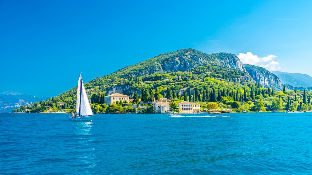 Blick auf die Landzunge Punta San Vigilio