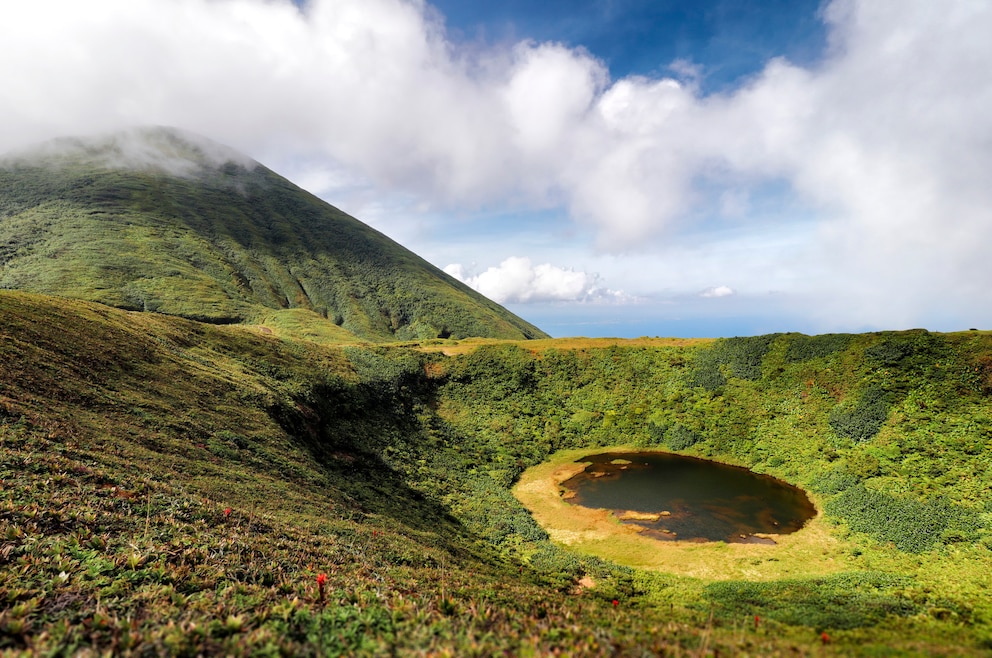 Landschaft am Vulkan La Soufrière in Guadeloupe