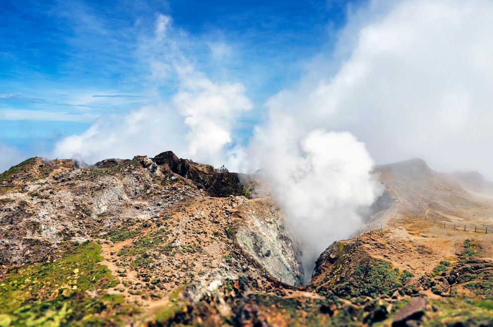 Soufrière ist der 1467 Meter hohe, aktive Vulkan auf Basse-Terre