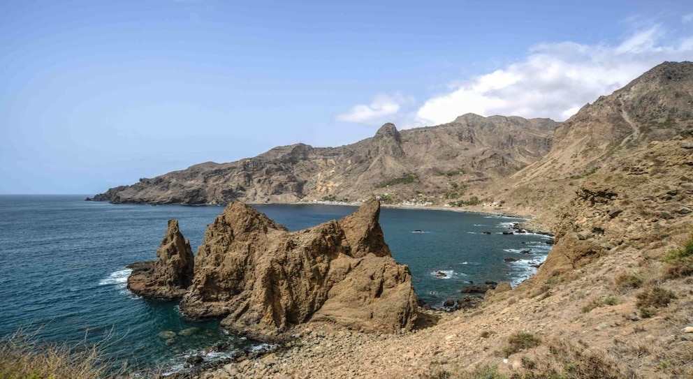 Dieser wunderschöne kapverdische Strand liegt auf der Insel Brava