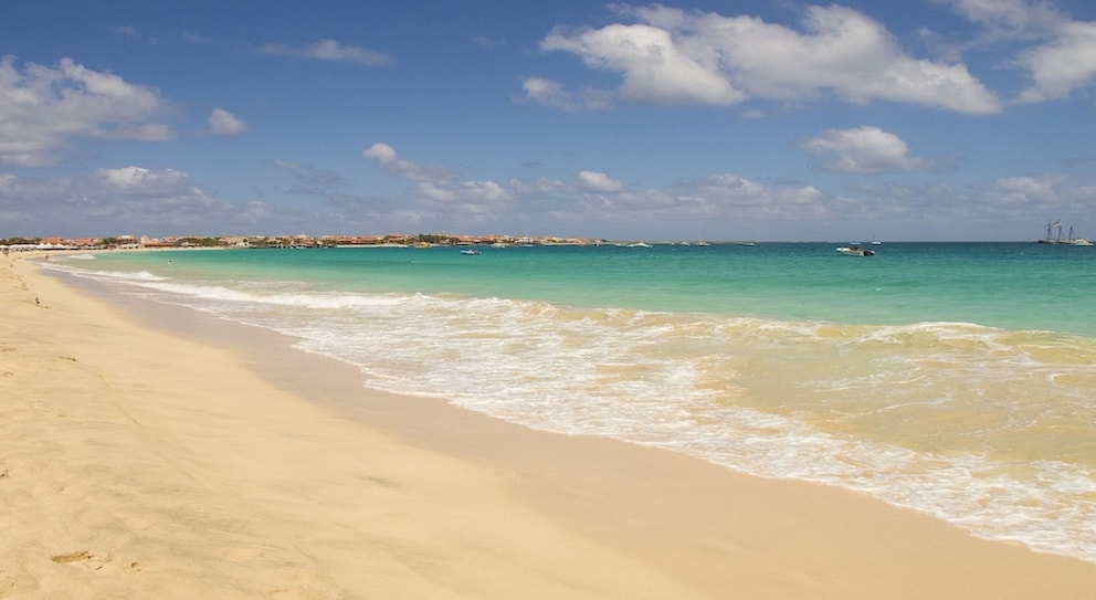 Praia de Santa Maria on Sal is one of the most popular beaches in Cape Verde for a reason