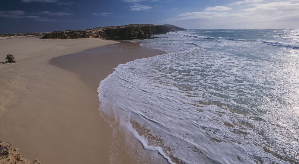 Dieser Strand auf Boa Vista wird vor allem für seine Weitläufigkeit geschätzt