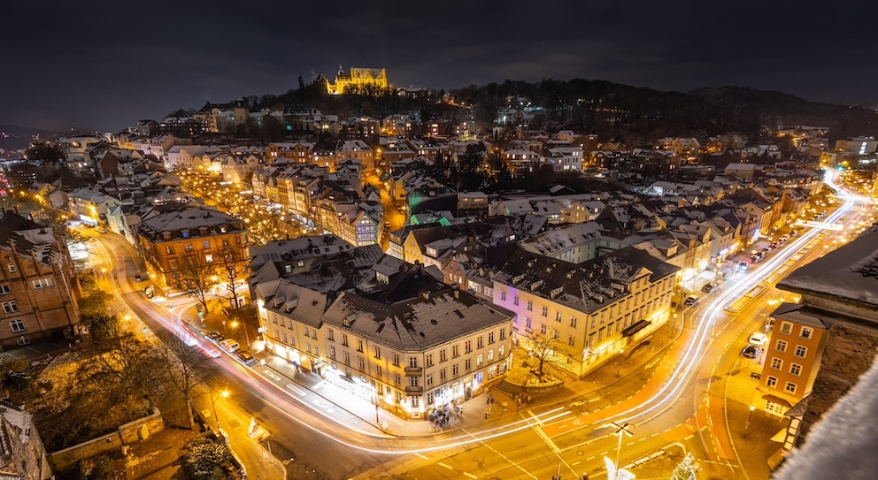 Die Altstadt von Marburg erinnert vor allem im Winter an die Atmosphäre des Films Harry Potter