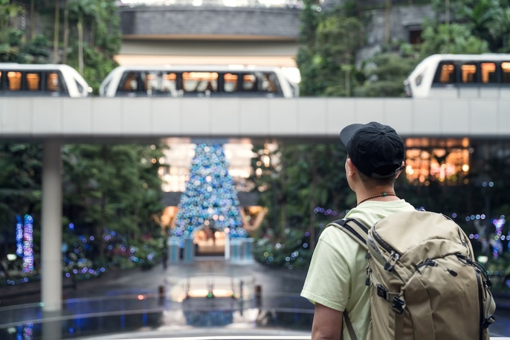 Der Changi Airport in Singapur gilt weithin als spektakulär