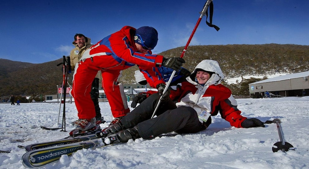 Eine Meisterin ist noch nicht vom Himmel gefallen:Skifahren lernen braucht viel Geduld