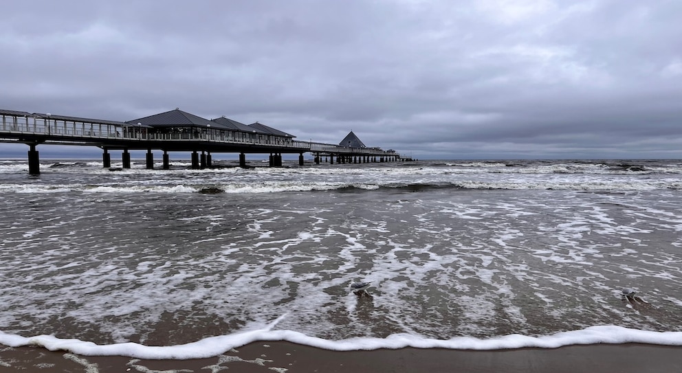 Die Seebrücke in Ahlbeck auf Usedom