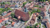 Blick auf das charmante historische Zentrum von Wittstock/Dosse