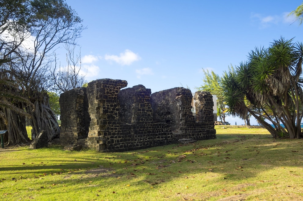 Ruinen von Fort Rodney auf Pigeon Island