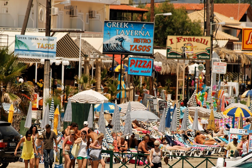 Laganas auf Zakynthos, Griechenland