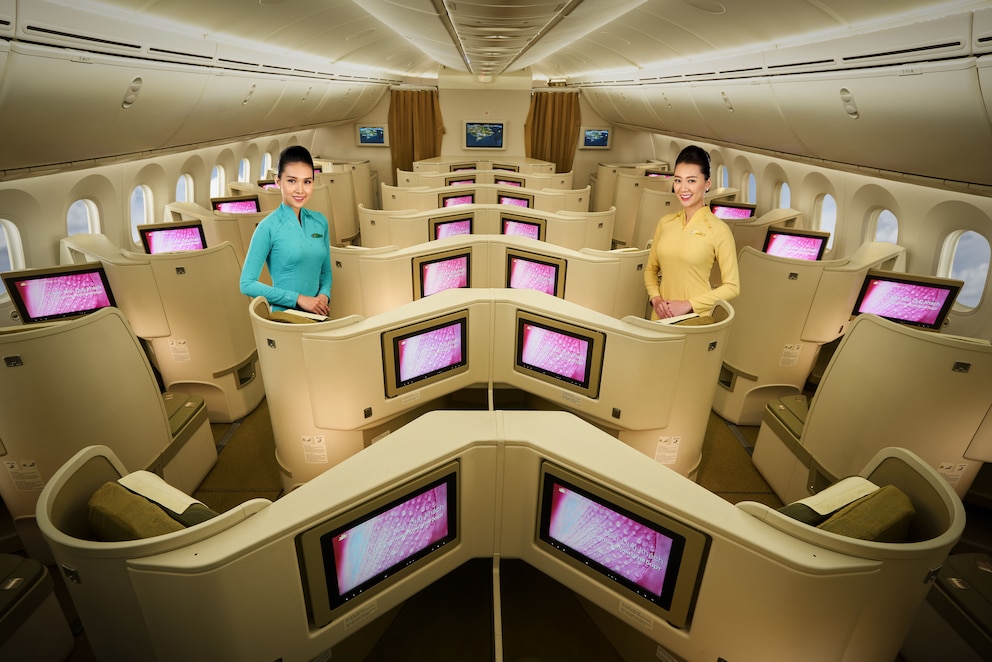 Vietnam Airlines bietet eine hochwertige Business Class. Foto: Vietnam Airlines