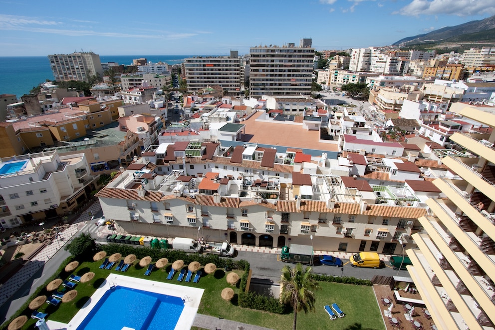 Ferienanlagen und Hotelkomplexe stehen in Torremolinos dicht an dicht