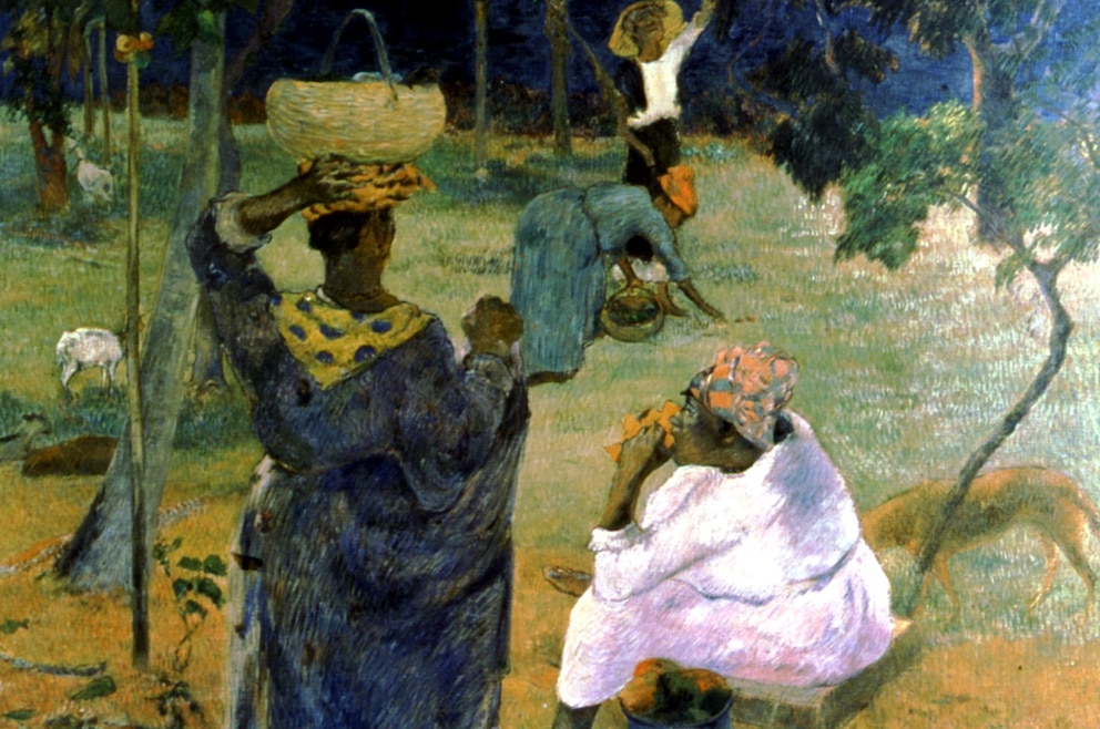 Paul Gauguin, French school, Fruits gatherers in Martinique Island, 1887