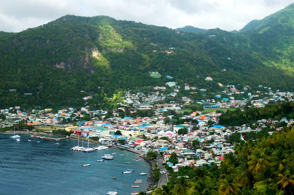 Soufrière ist eine Stadt an der Südwestküste von St. Lucia