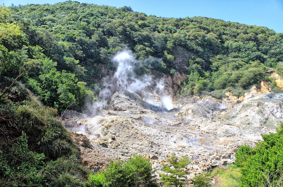 Sulphur Springs in St. Lucia