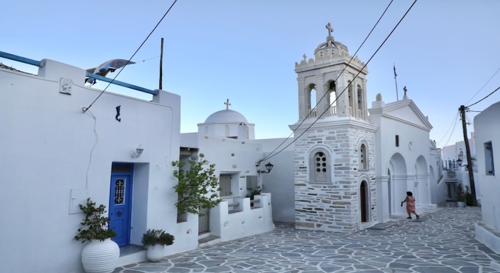 Auch im Dorf Marpissa erinnert alles an die Insel Santorin