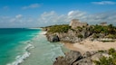 Der El Castillo in Tulum ist ein schönes Reiseziel bei eine Urlaub im Februar