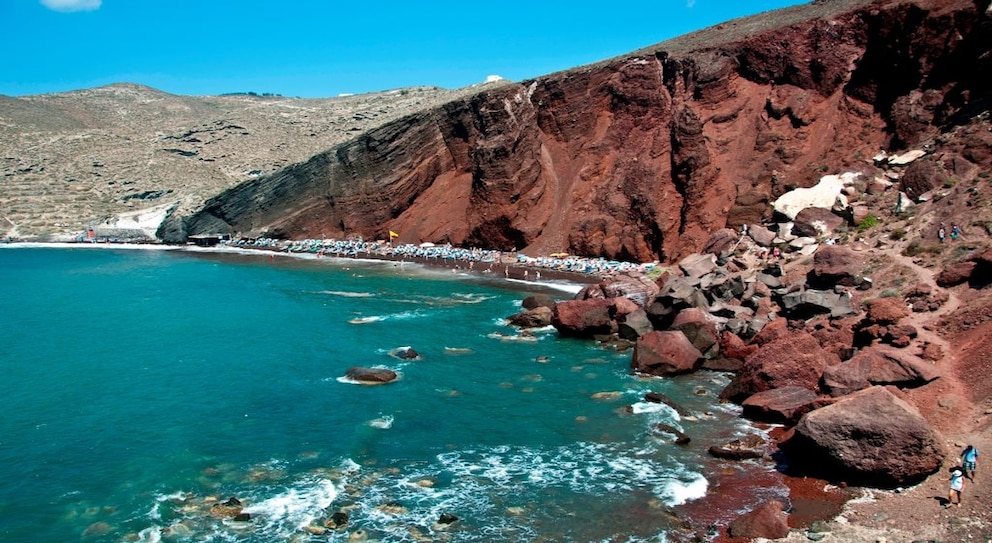 Red Beach auf Santorin ist einer der schönsten Strände der Insel