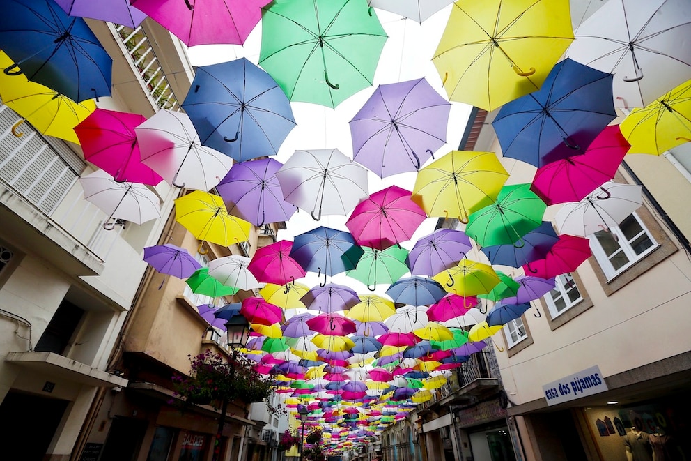 Regenschirm-Gasse Águeda