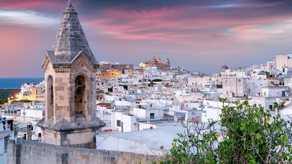 Ostuni in Apulien gilt als die „weiße Stadt“