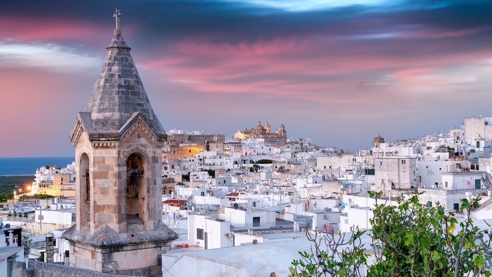 Ostuni in Apulien gilt als die „weiße Stadt“