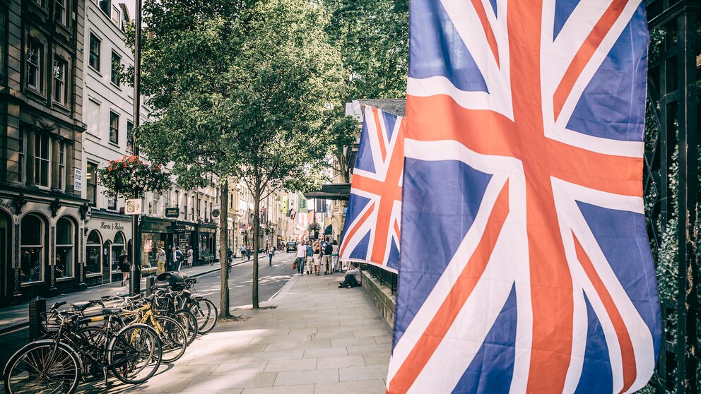UK-Flagge in London