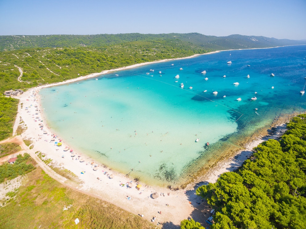 Karibikfeeling am Strand Sakarun auf der Insel Dugi Otok