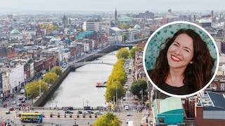 Irlands Hauptstadt Dublin und Anna Wengel (Chiodo)