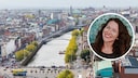 Irlands Hauptstadt Dublin und Anna Wengel (Chiodo)