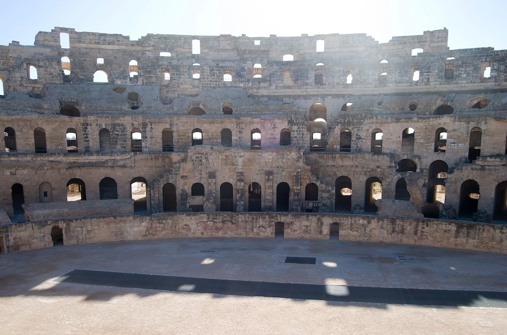 Das Kolosseum von El Djem ist fast so groß wie das in Rom