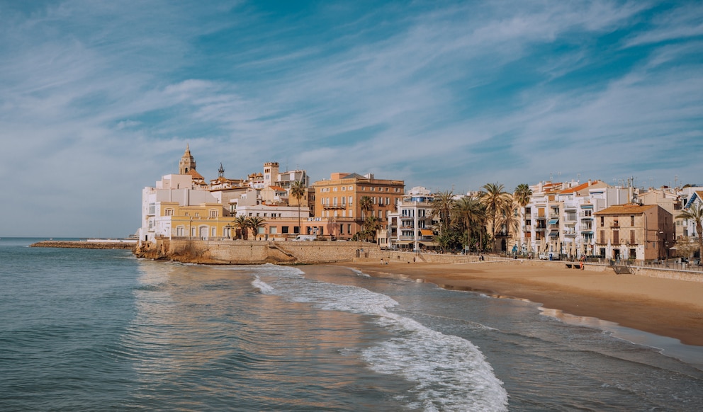 Strand von Sitges in Spanien