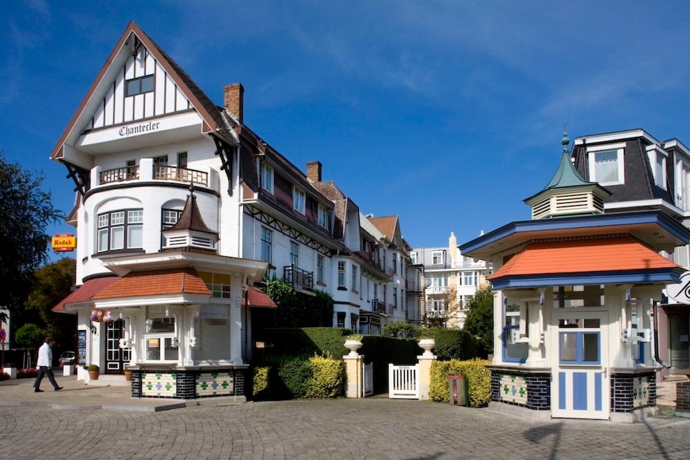 The cityscape of De Haan exudes prosperity in many places