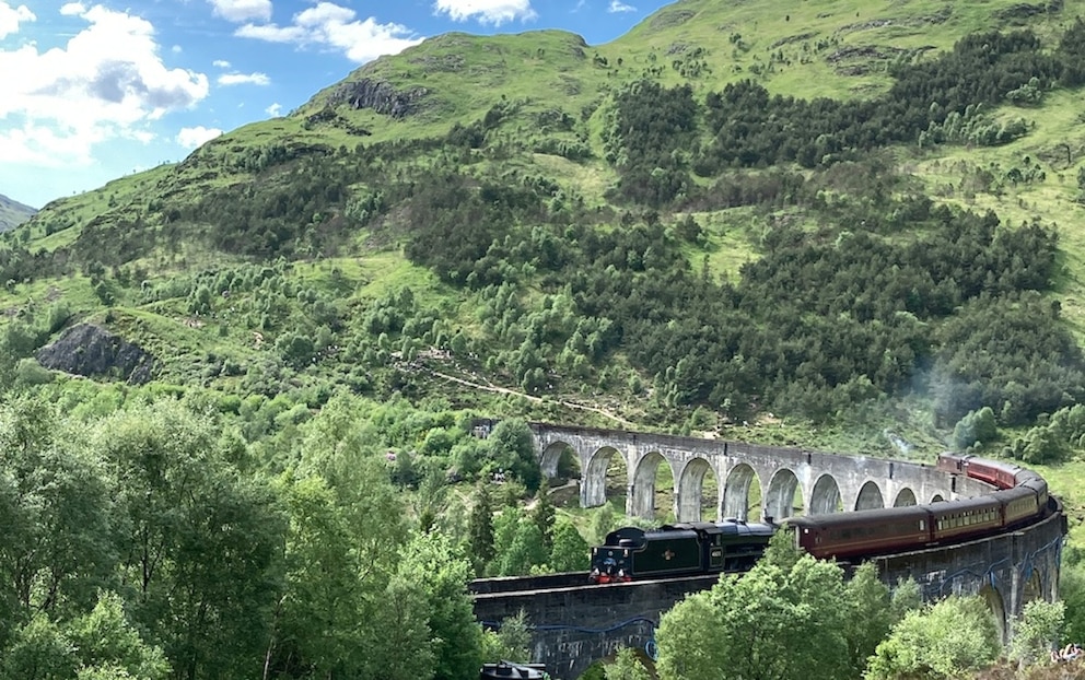 Der Jacobite Steam Train fährt nur ein paar Mal am Tag