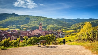 Riquewihr befindet sich im Elsass und ist nur 30 Kilometer vom Rhein entfernt
