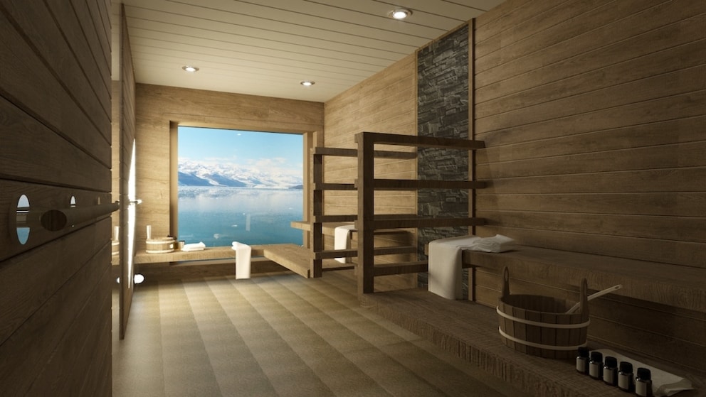 Ship of the women's cruise features a sauna