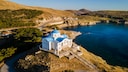 Die Kirche von Agios Nikolaos befindet sich auf der griechischen Insel Lemnos